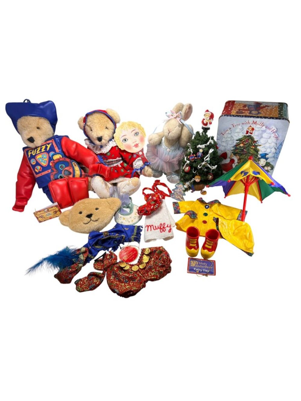 NABCO LOT Muffy Fuzzy Vanderbear Hoppy Vanderhare Ballet Beach Rainy Day Holiday